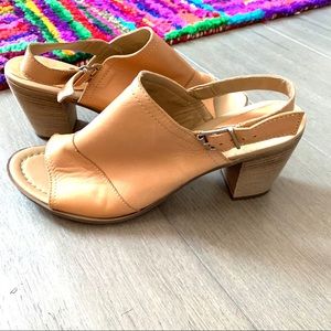 Sophia Milano Tan Leather Heels